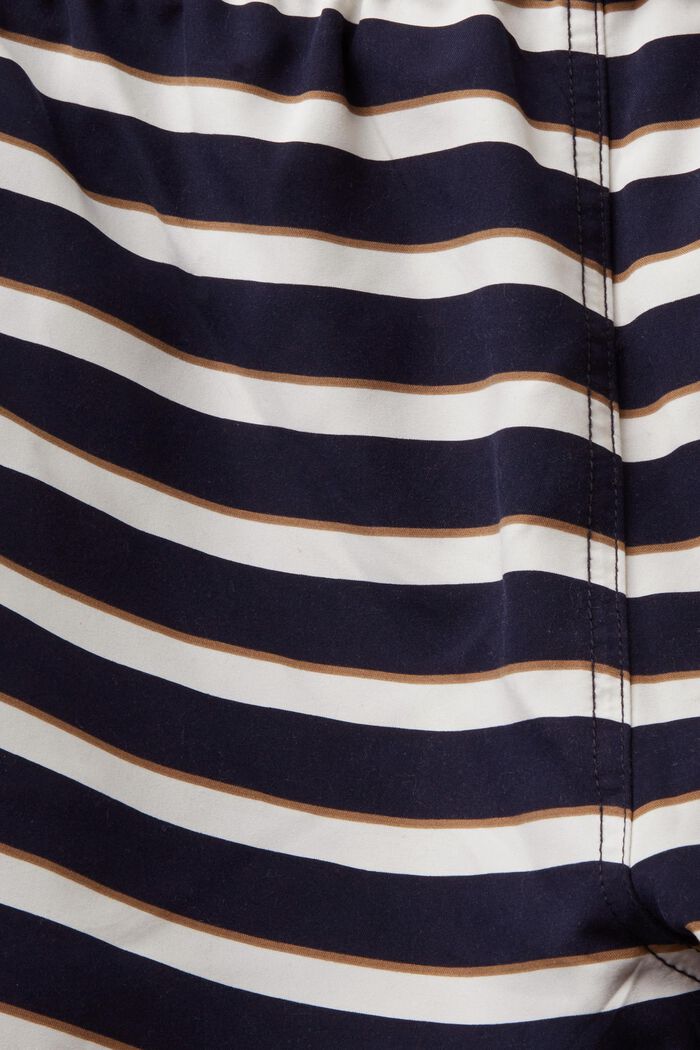 Striped beach shorts, NAVY, detail image number 5