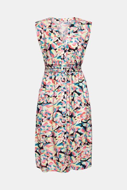 Beach dress with all-over floral print