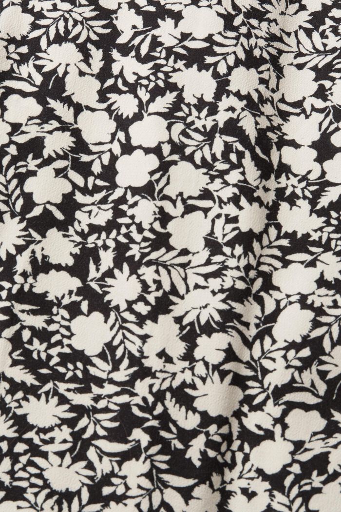 Midi dress with pattern, LENZING™ ECOVERO™, BLACK, detail image number 4