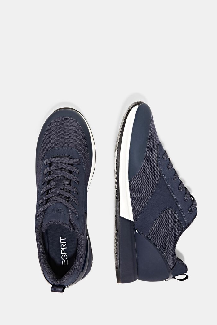 Trainers with a running silhouette, NAVY, detail image number 1