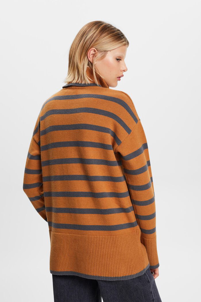 Turtleneck Sweater, CARAMEL, detail image number 3