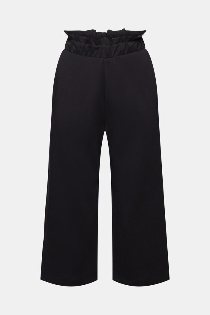 Cropped Culotte Pants, BLACK, detail image number 6