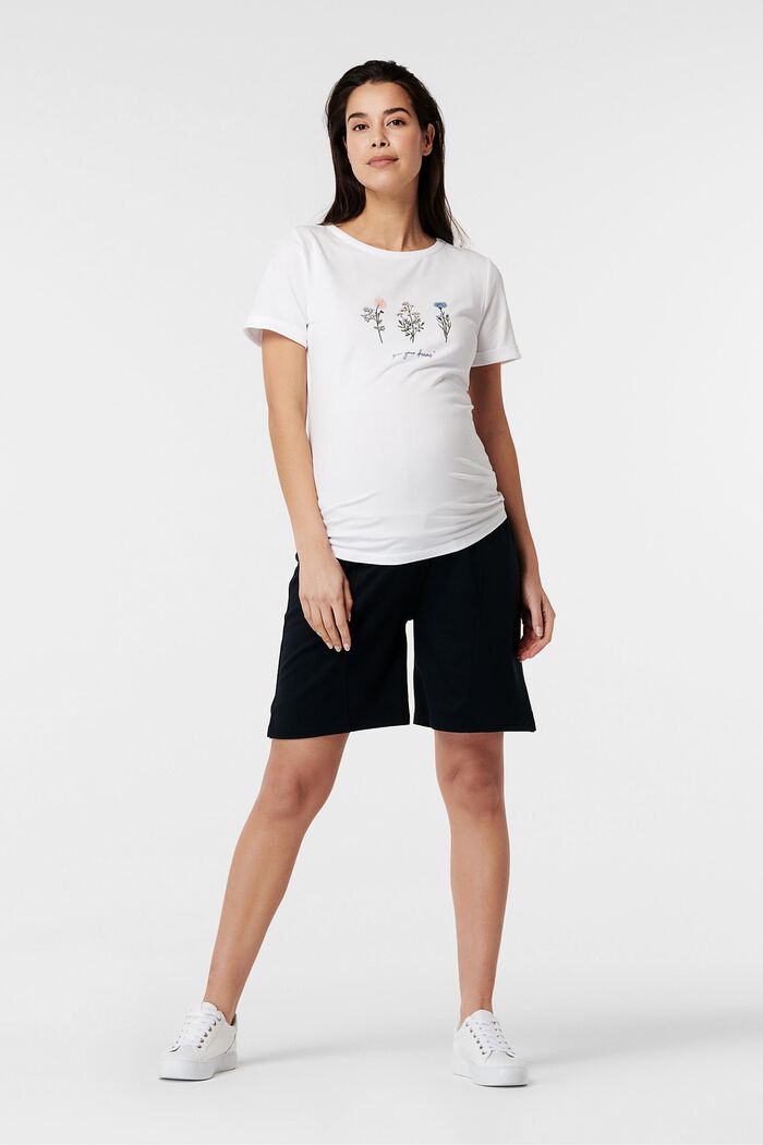 Shorts with an over-bump waistband, BLACK, overview