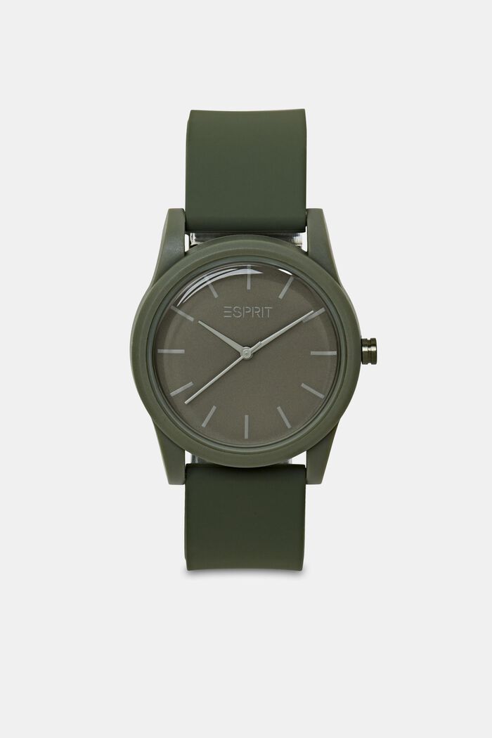 Rubber Band Watch, KHAKI GREEN, detail image number 0