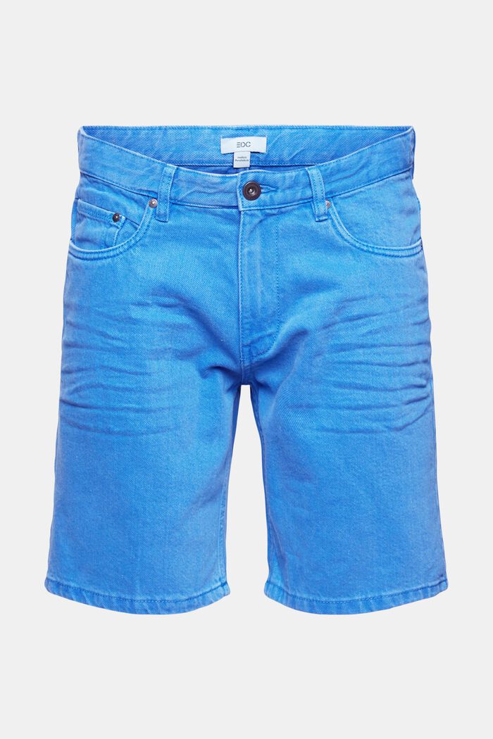 Denim shorts in 100% cotton, BRIGHT BLUE, detail image number 6