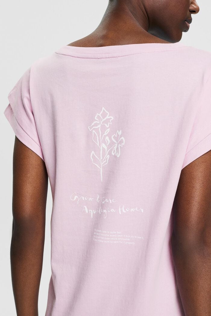 T-shirt with print, PINK, detail image number 5