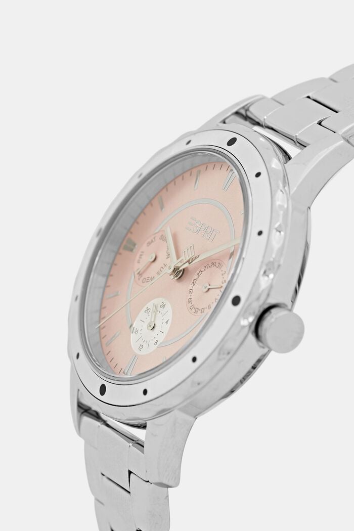 Multi-functional watch made of stainless steel, SILVER, detail image number 1