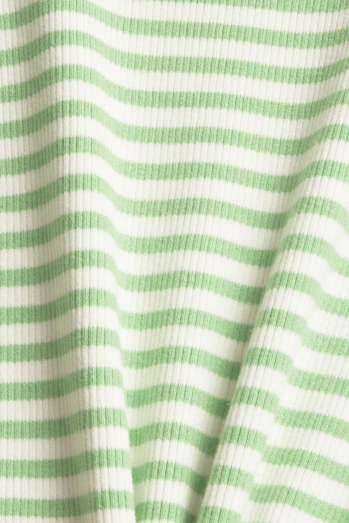 Silk blend: short sleeve knit jumper, OFF WHITE, detail image number 4