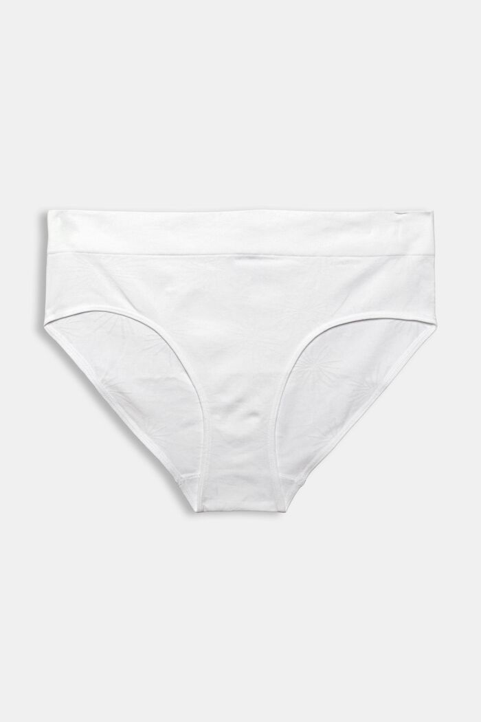 Recycled: soft, comfy hipster briefs, WHITE, overview