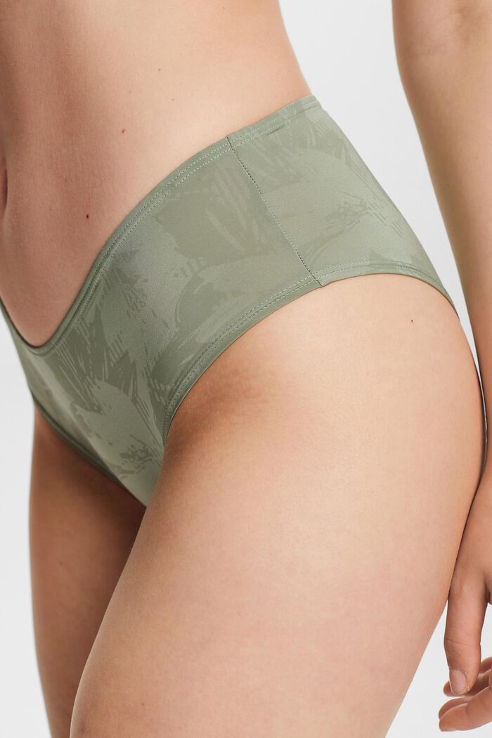 Hipster Printed Microfiber Shorts, DUSTY GREEN, detail image number 2