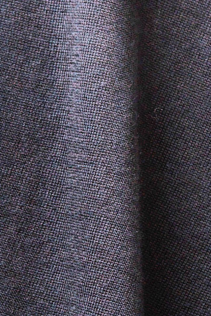 Wool Turtleneck Sweater, BLACK, detail image number 5