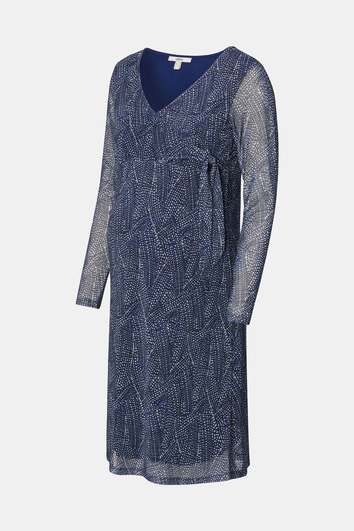 MATERNITY Cross-Over Mini Dress, DARK BLUE, detail image number 5