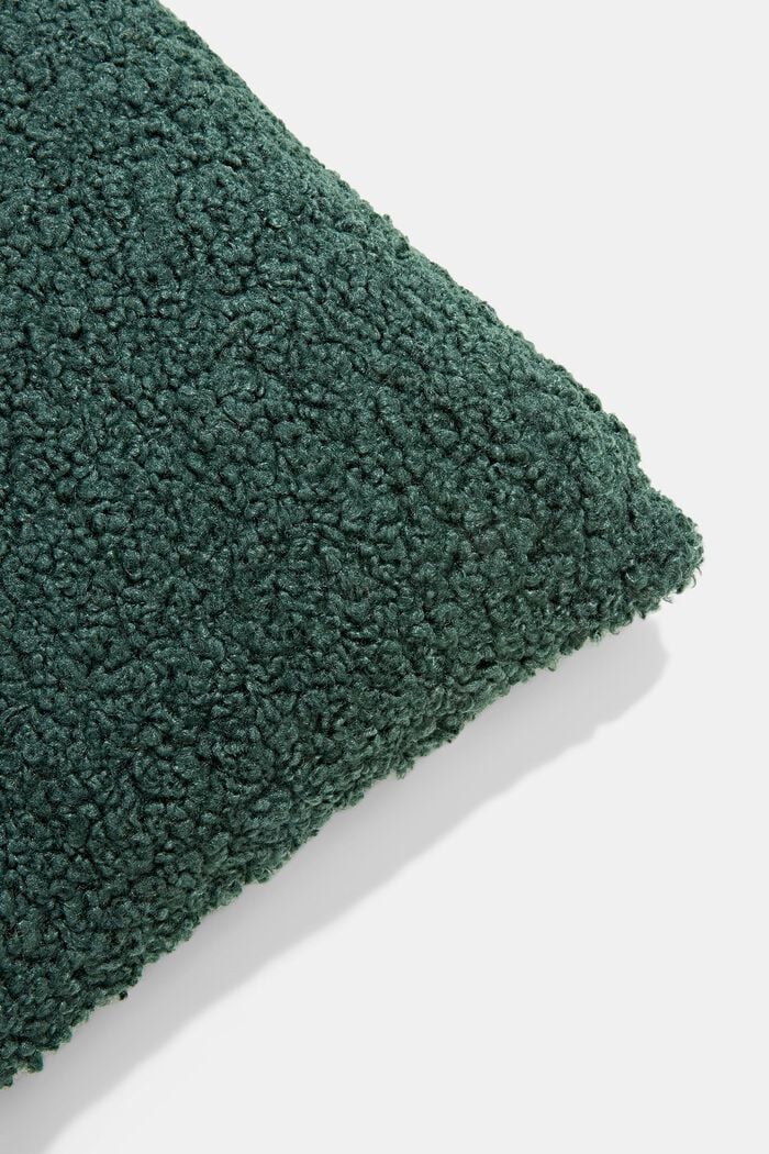 Plush cushion cover, GREEN, detail image number 1