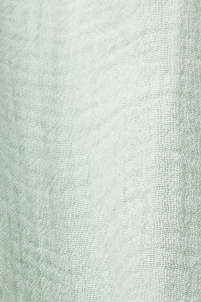 Beach tunic dress, 100% cotton, DUSTY GREEN, detail image number 4