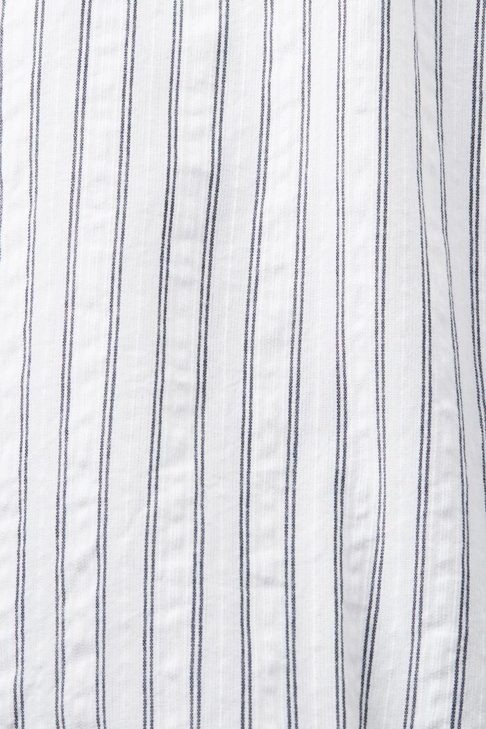 Striped oversized blouse, WHITE, detail image number 4