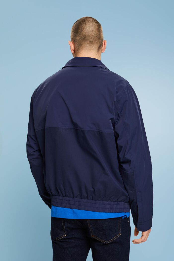 Zip-Up Windbreaker Jacket, DARK BLUE, detail image number 2