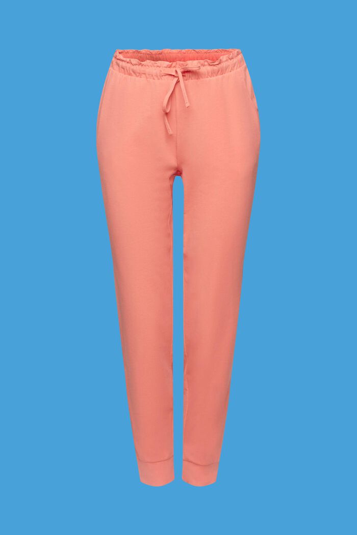 Jersey trousers with elasticated waistband, CORAL, detail image number 5