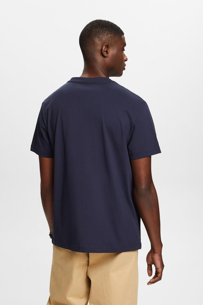 Organic Cotton V-Neck T-Shirt, NAVY, detail image number 2