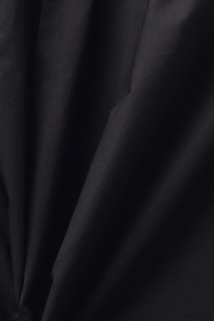 Sleeveless Poplin Blouse, BLACK, detail image number 4