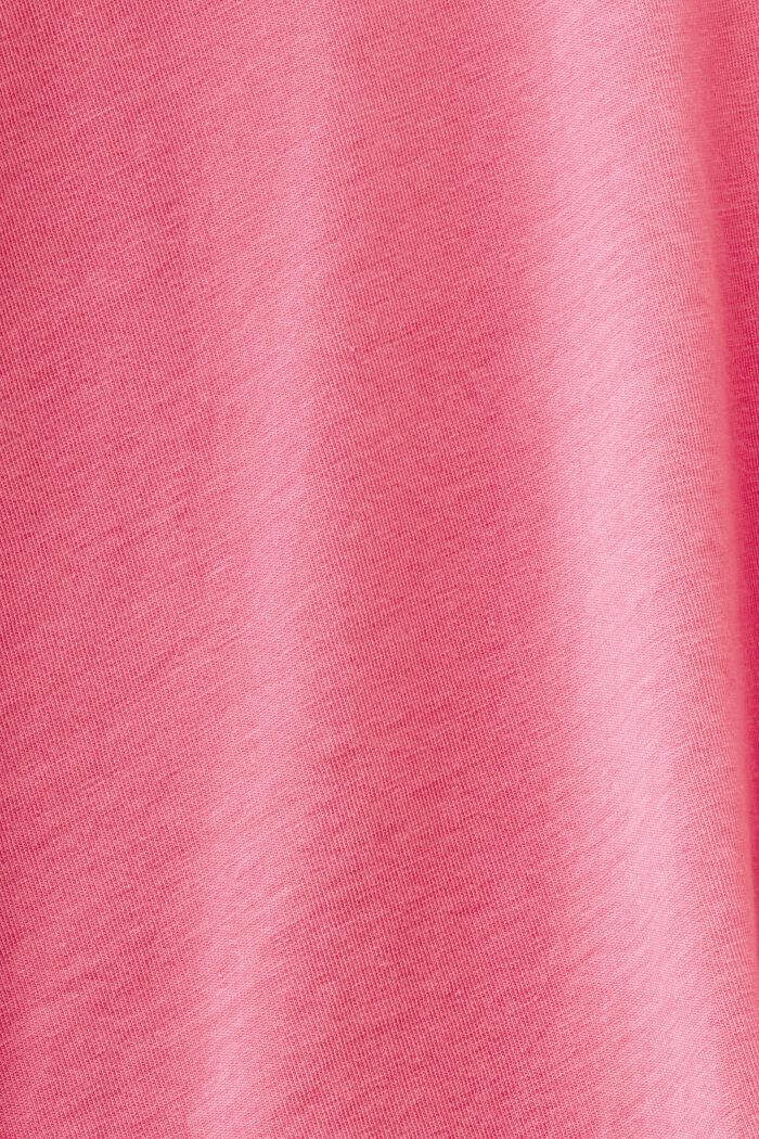 Acid wash cotton t-shirt, PINK FUCHSIA, detail image number 5