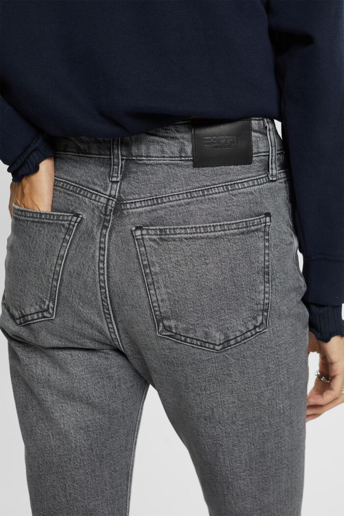 High-rise retro slim fit jeans, GREY MEDIUM WASHED, detail image number 2