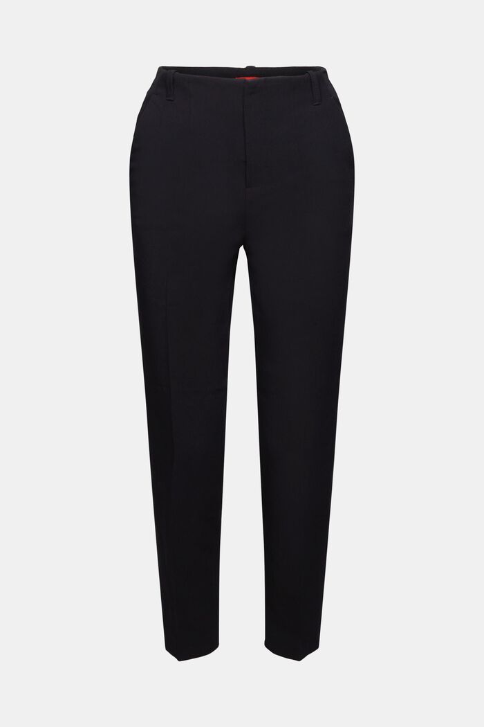 High waisted chino with darts, BLACK, detail image number 6