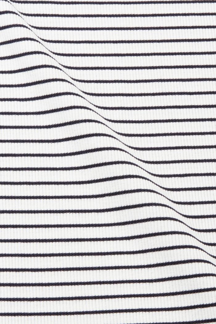 Ribbed and striped T-shirt, NAVY, detail image number 5