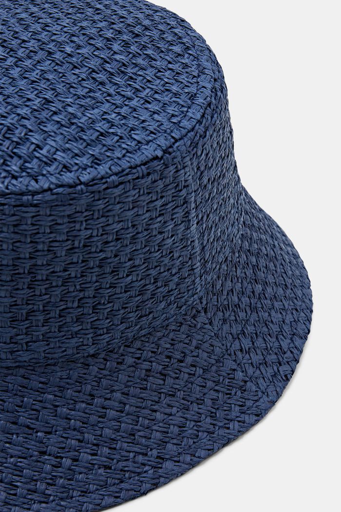 Basket Weave Bucket Hat, NAVY, detail image number 1