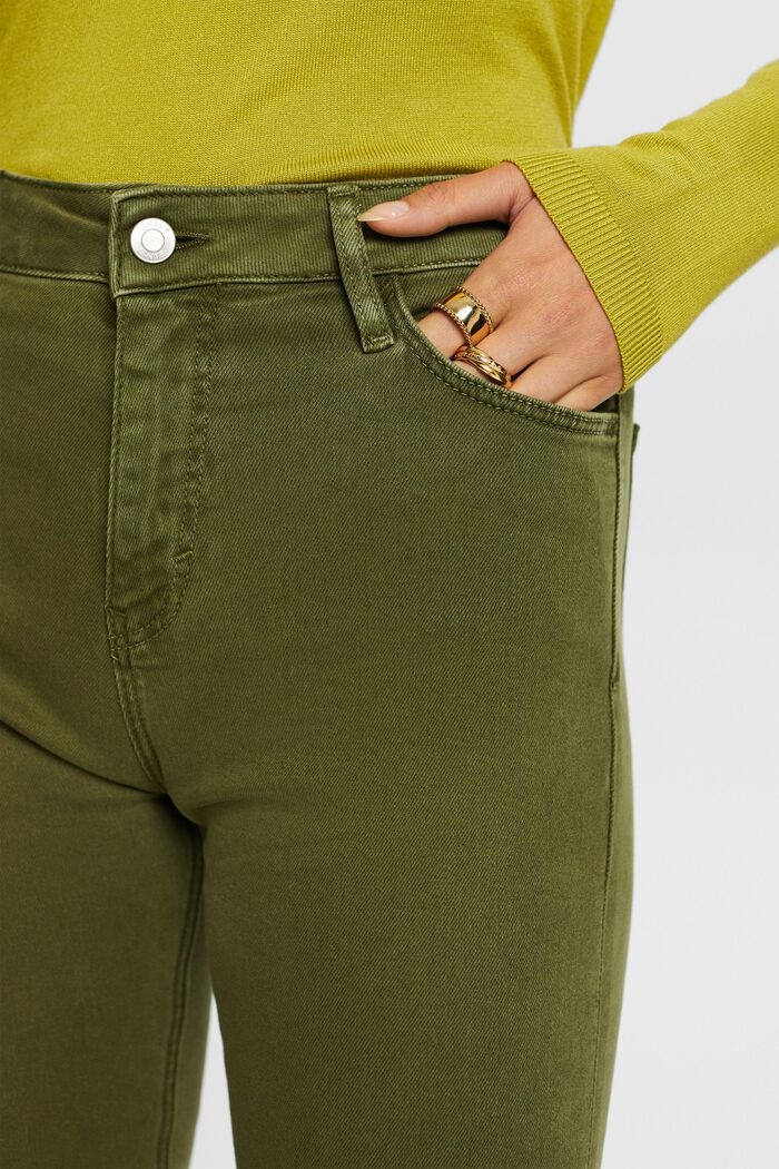 Slim fit stretch trousers, KHAKI GREEN, detail image number 2
