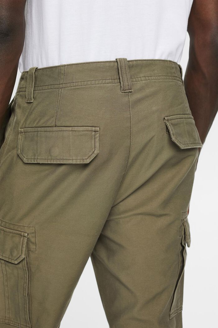 Cotton Cargo Pants, KHAKI GREEN, detail image number 4