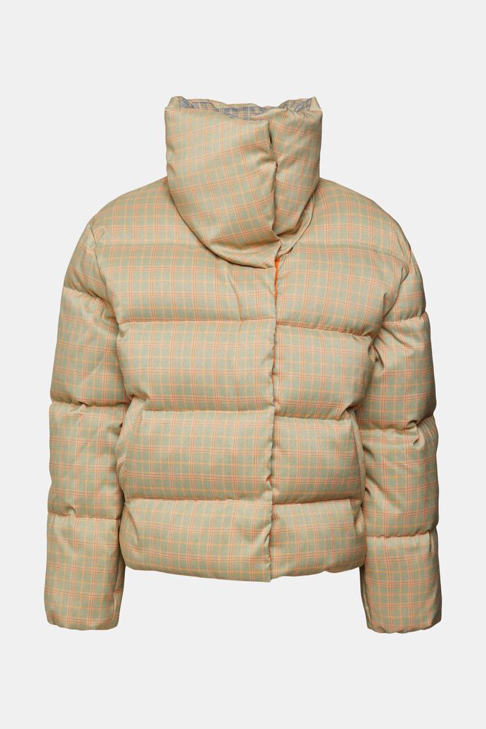 Checked puffer jacket, SAND, detail image number 2