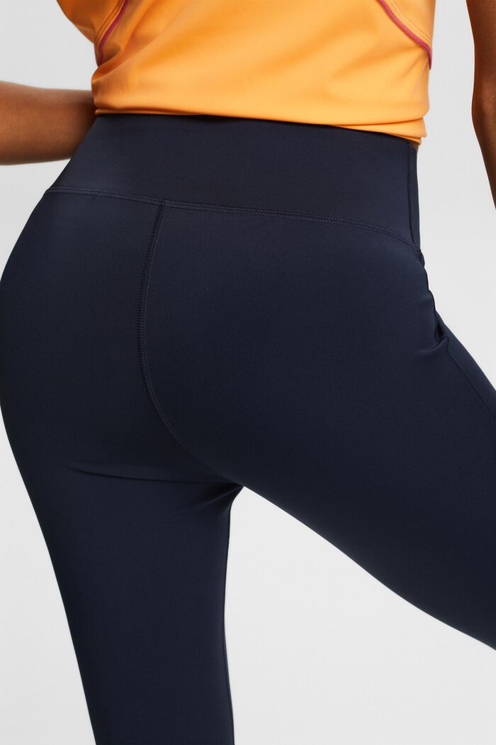Recycled: Active leggings with E-DRY, NAVY, detail image number 3