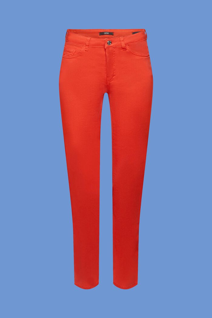 Mid-rise slim fit jeans, ORANGE RED, detail image number 7