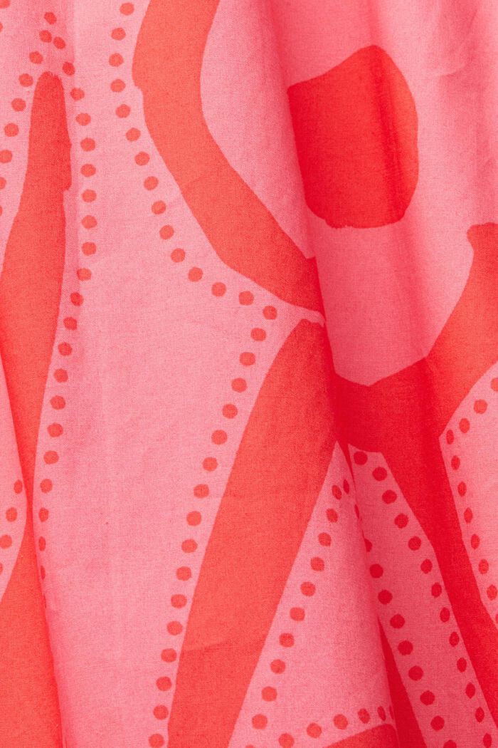 Patterned midi dress, PINK FUCHSIA, detail image number 4
