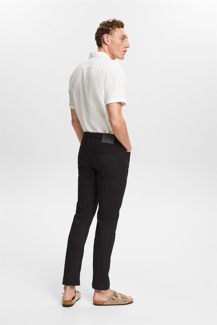 Mid-Rise Straight Jeans, BLACK RINSE, detail image number 2