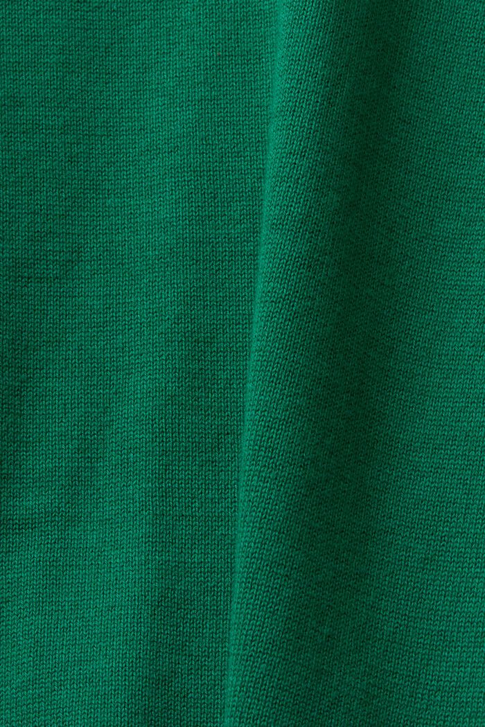 Oversized jumper, 100% cotton, DARK GREEN, detail image number 6