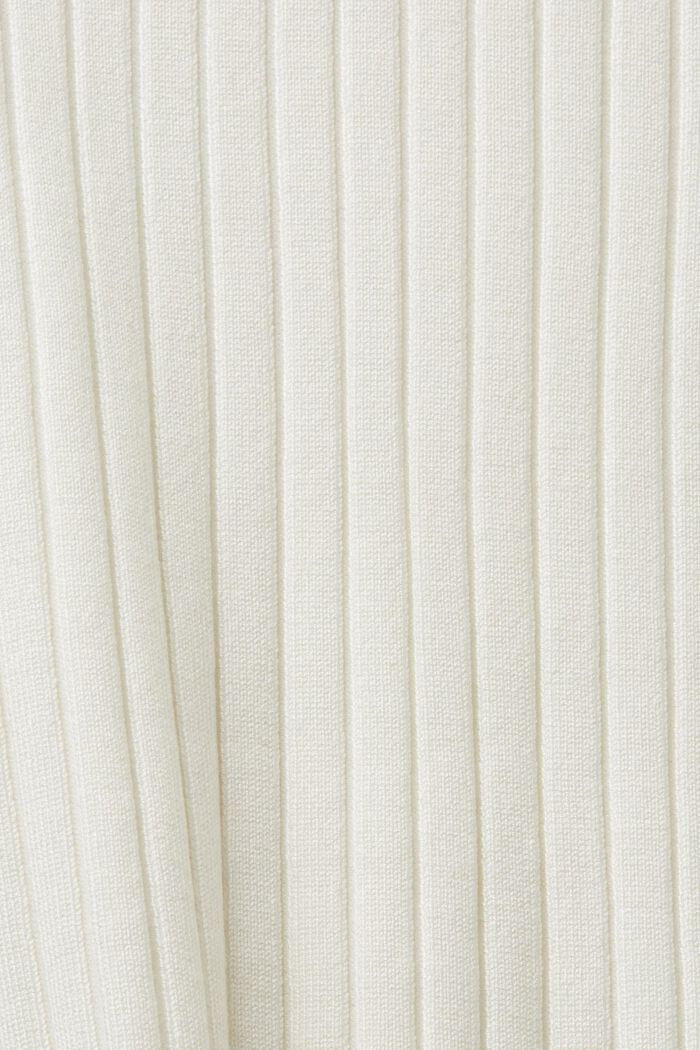 Striped rib-knit jumper, OFF WHITE, detail image number 4
