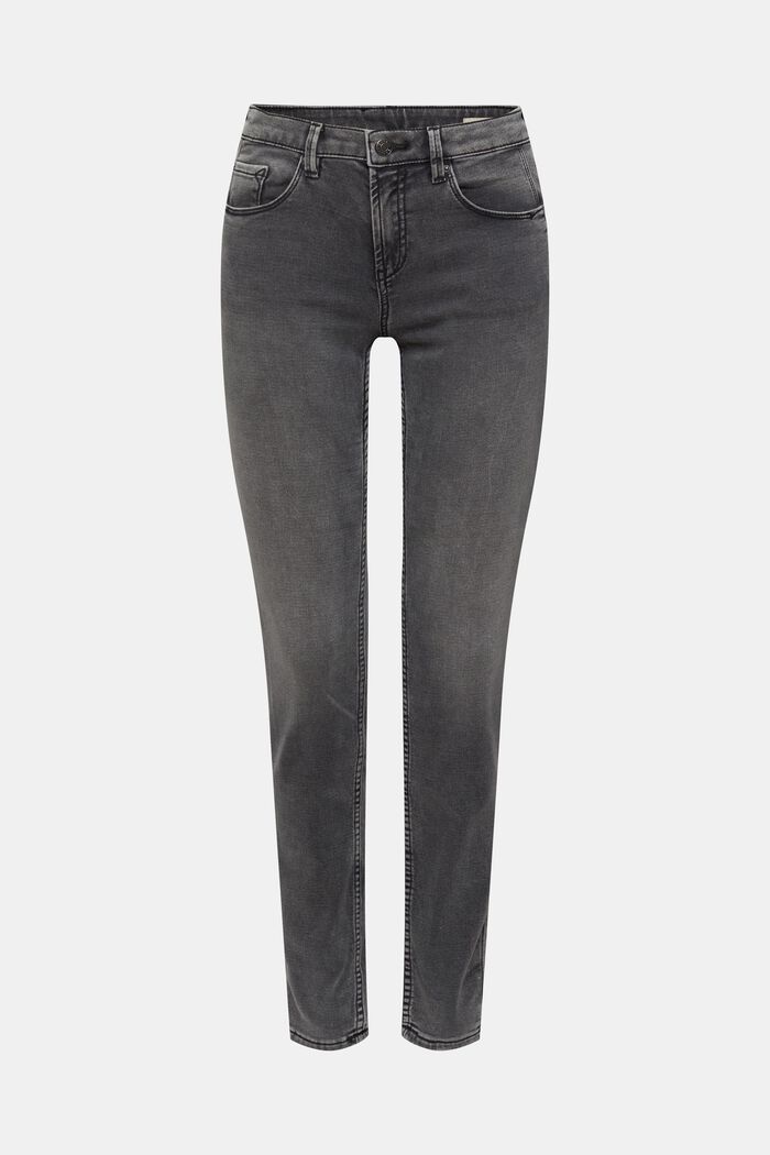 Slim fit stretch jeans, Dual Max, BLACK MEDIUM WASHED, detail image number 2