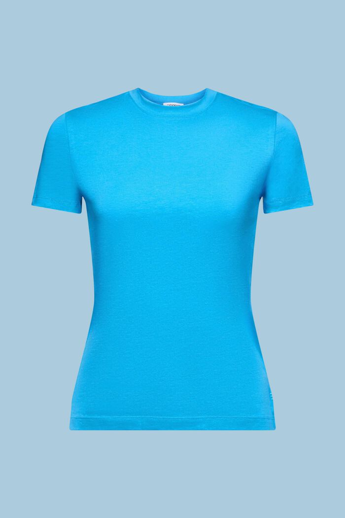 Crewneck T-Shirt, BLUE, detail image number 7