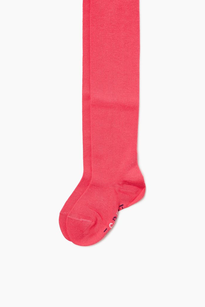 Cotton blend tights, FUCHSIA, detail image number 0