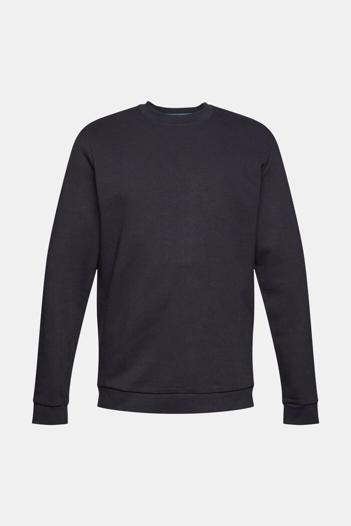 Print sweatshirt in a cotton blend, BLACK 5, overview