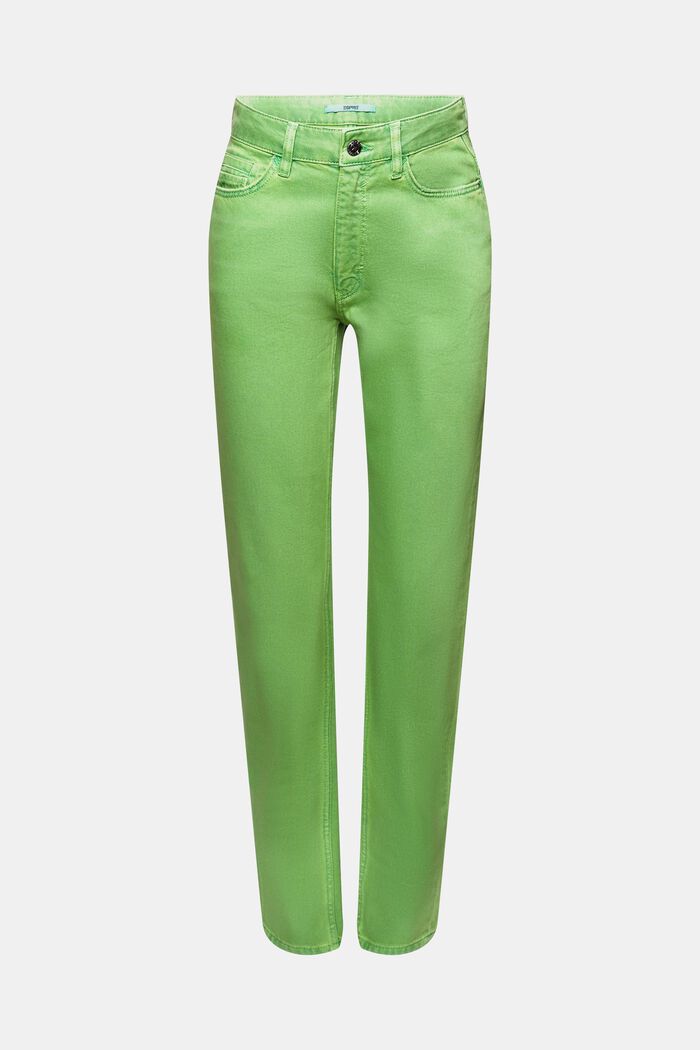 Mom fit twill trousers, GREEN, detail image number 7