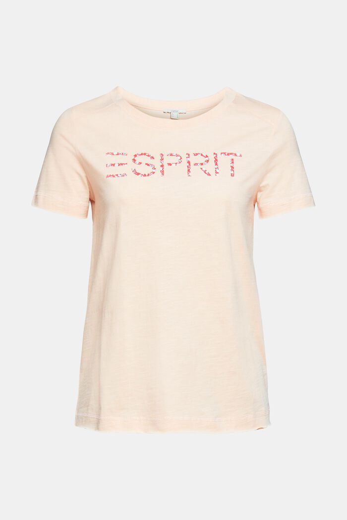 T-shirt with printed lettering, organic cotton