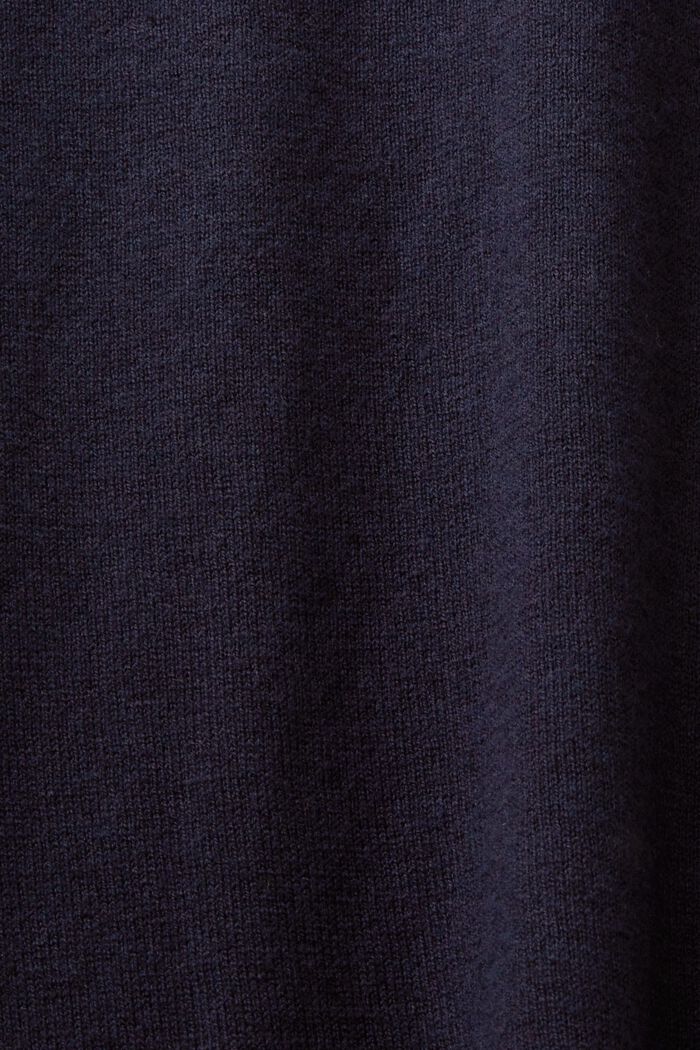 Short sleeve jumper with cashmere, NAVY, detail image number 5
