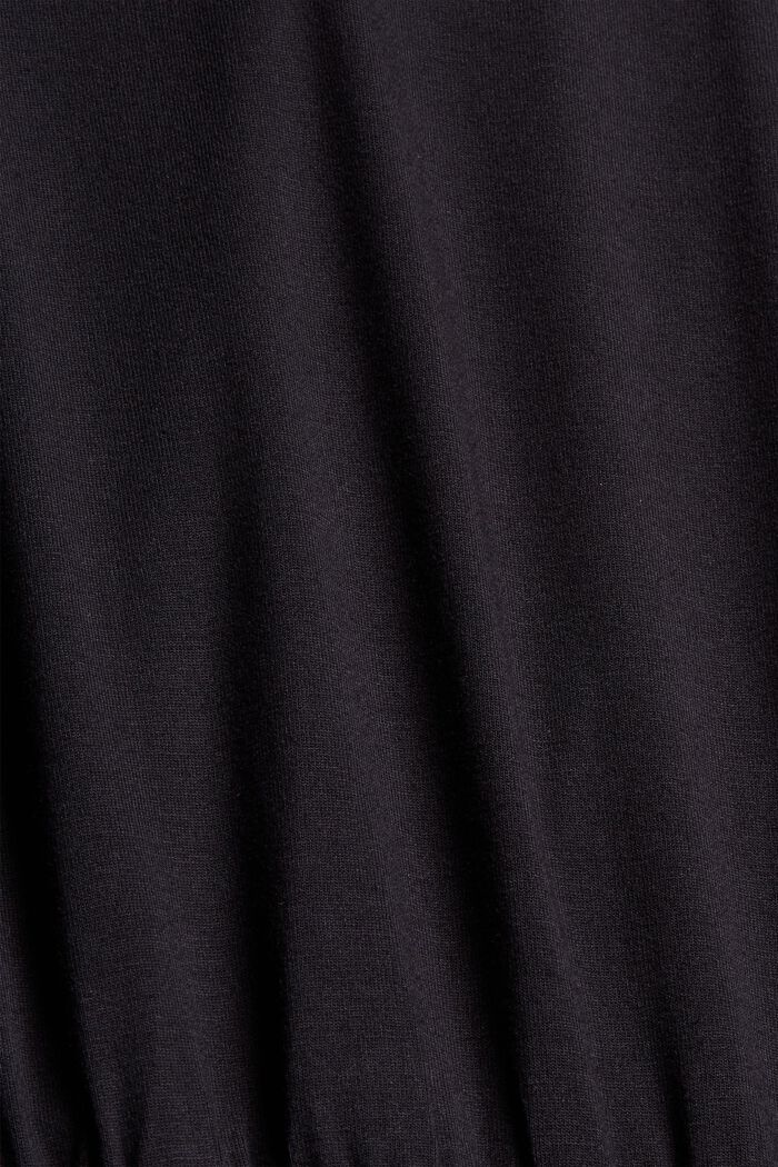 Jersey midi dress made of LENZING™ ECOVERO™, BLACK, detail image number 4
