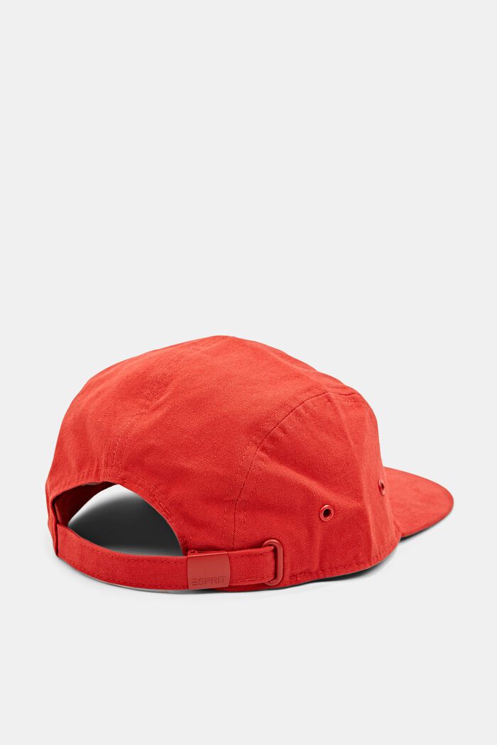 Cap with a straight brim, RED ORANGE, detail image number 3