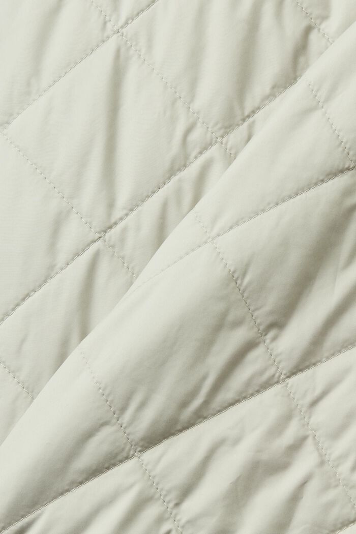 Ultra-lightweight quilted coat, DUSTY GREEN, detail image number 5