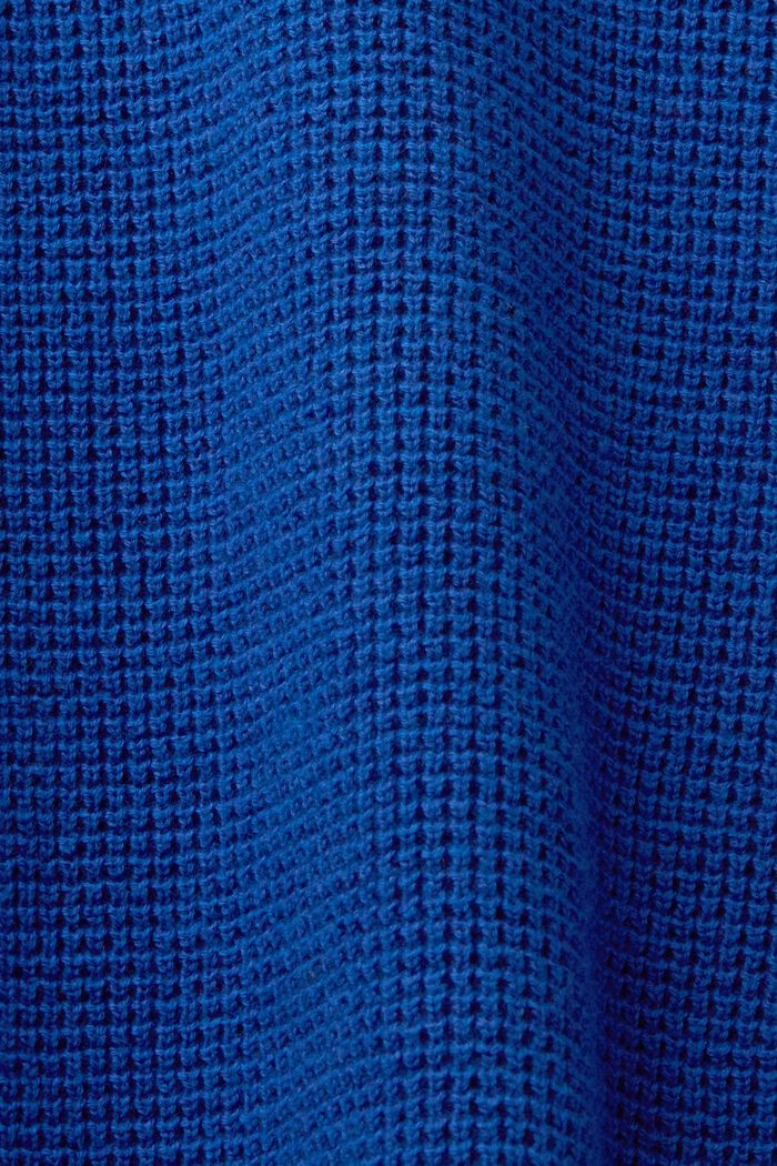 Cotton Zip Troyer, BRIGHT BLUE, detail image number 5