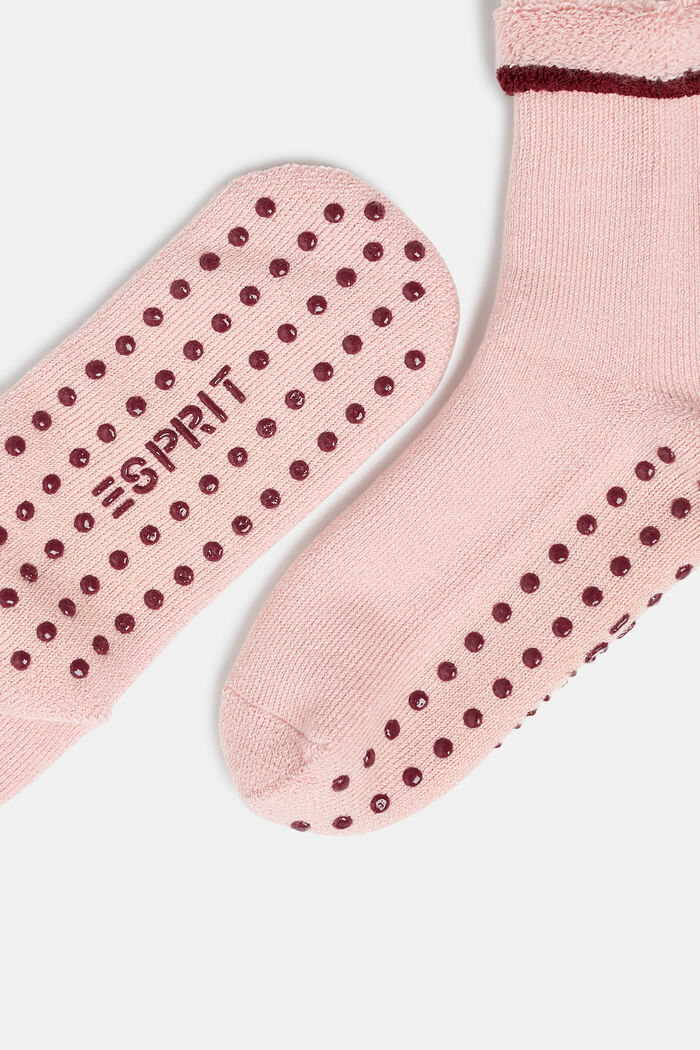 Soft stopper socks, wool blend, ENGLISH ROSE, detail image number 1