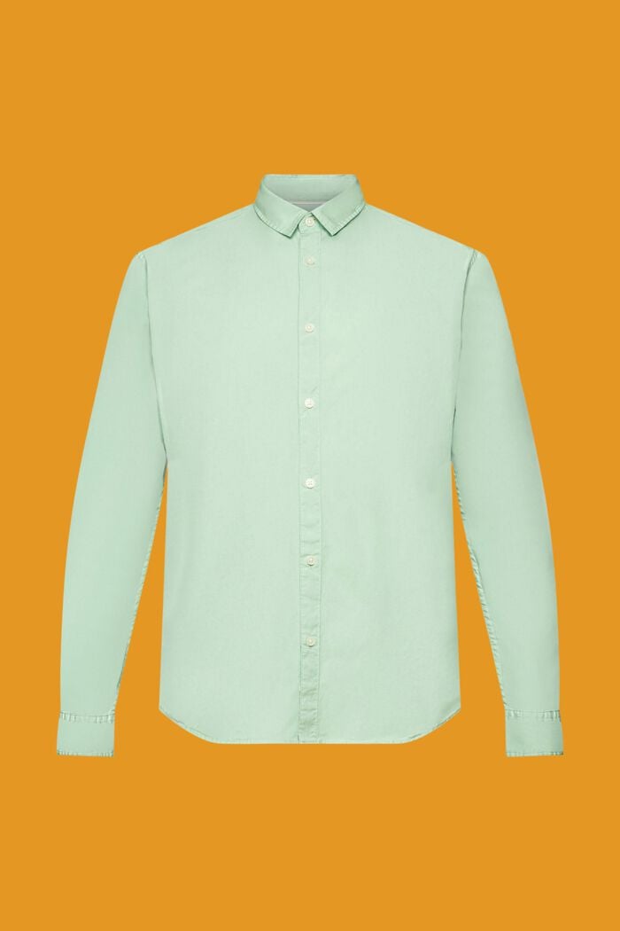 Slim fit, sustainable cotton shirt, PASTEL GREEN, detail image number 5
